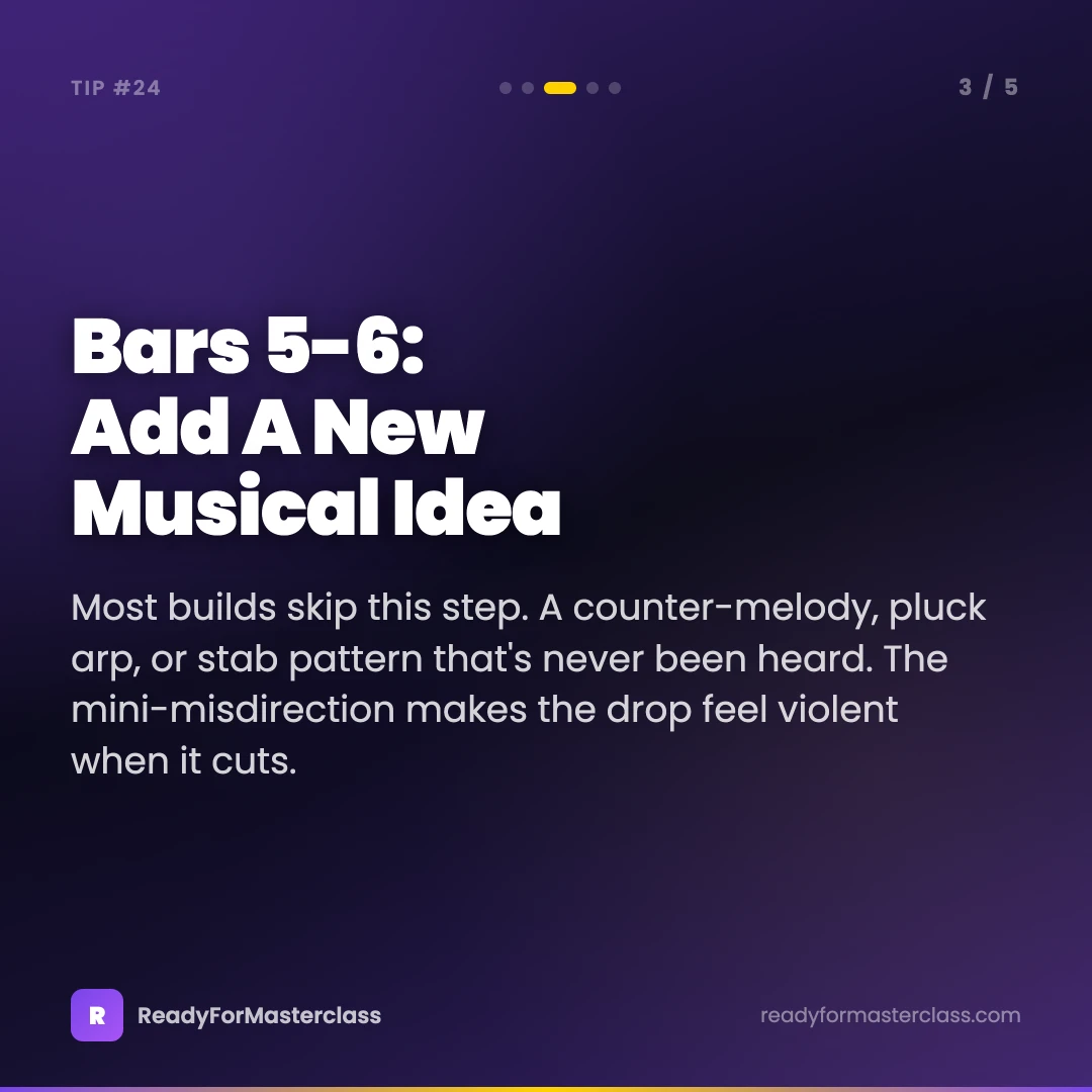 Bars 5-6: add a new musical idea