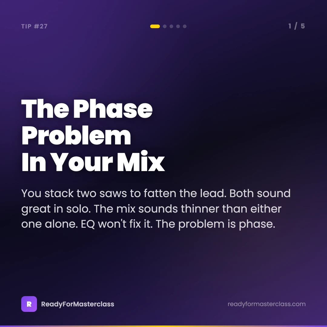 The phase problem in your mix