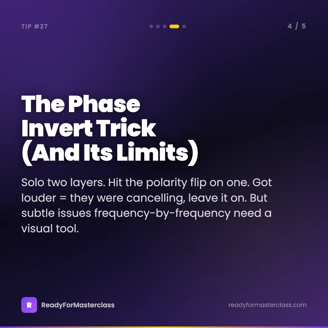 The phase invert trick and its limits