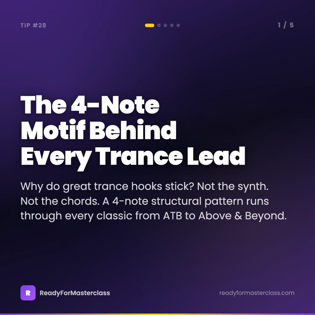 The 4-note motif behind every trance lead