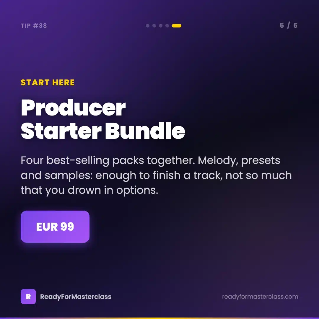 Trance Tip 38 slide 5 - Producer Starter Bundle, four best-selling packs together